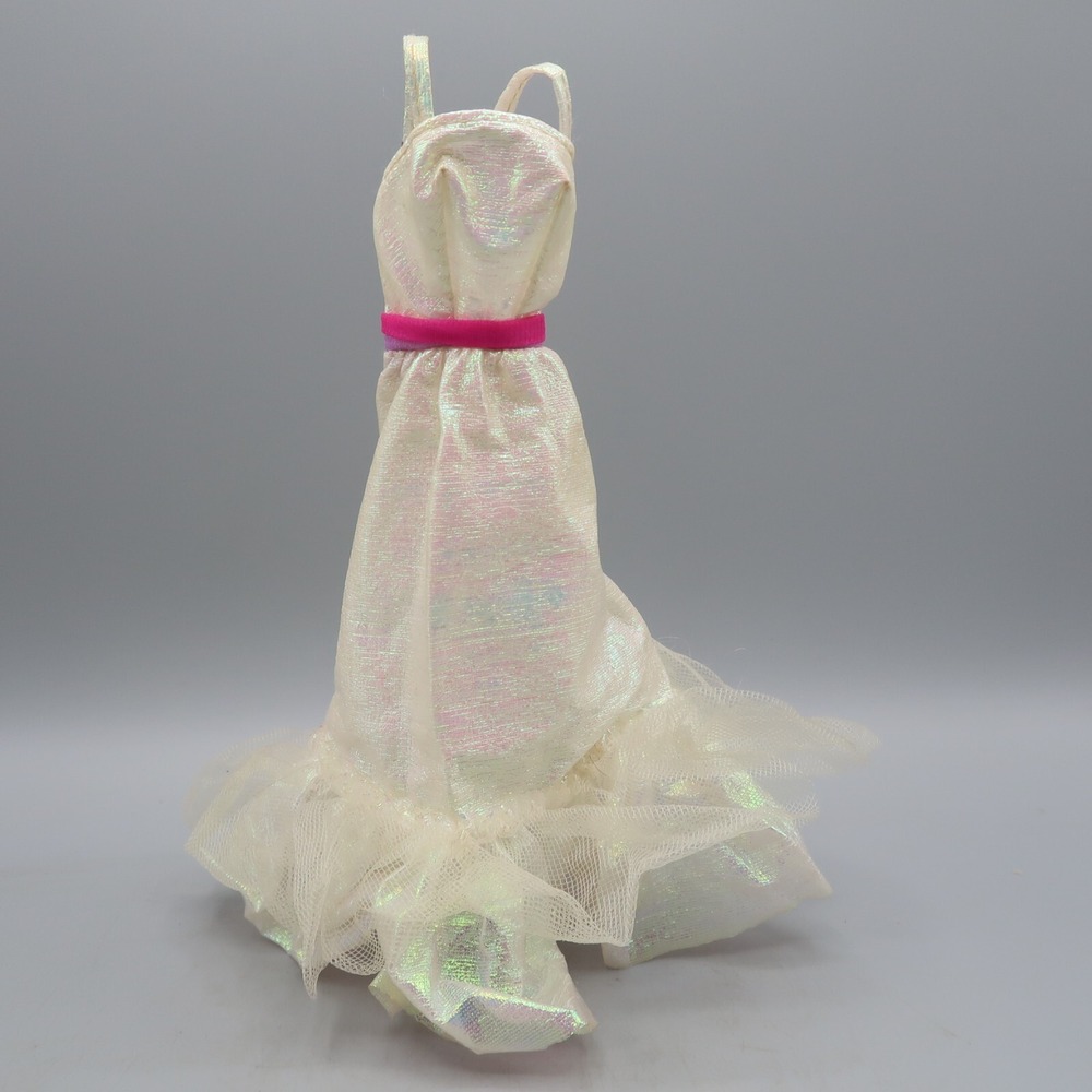 Vintage‎ Barbie Shoulder Strap Rainbow Lame' & Pink Dress replacement iridescent